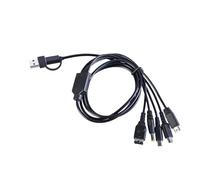 Ldbuejiaja 5 In 1 USB Charging Cable Transfer Game Consoles Replacement For Gaming Remote Controller Game Consoles