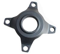 Ldbuejiaja Aluminium Alloy for Bicycle Chain Spiders 4 Jaw Base Drive Chain Ring Spider Support Chain Rings Motorcycle Wheel
