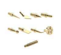 Ldbuejiaja Heat Insertion Instrument for 2.4 Brass Hot Melt Iron Tip Heat Insertion Nuts Pressure Parts Accessories Hot Melt Punch Kit