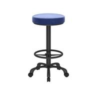 LDCBFTR 360° Swivel Barstools, Adjustable Height Counter Bar Chairs with Footrest, Modern Velvet Bar Stools(Blue) WFJ