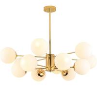 LDCBFTR Chandelier Modern Matte Glass Ceiling Light Fixture - Adjustable Vintage Lighting for Living Room WFJ