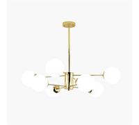 LDCBFTR Chandelier Modern Matte Glass Ceiling Light Fixture - Adjustable Vintage Lighting for Living Room WFJ