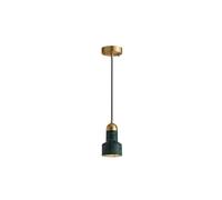 LDCBFTR Colgante All Copper Marble Pendant Light Natural Stone Shade Cylinder Ceiling Hanging Lamp Nordic Modern Single Head Chandelier Decorative Lighting Fixture for Restaurant Loft WFJ