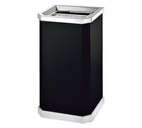 LDCBFTR Floor-Standing Trash Can with Ashtray Outdoor Stainless Steel Garbage Container Square Waste Container with Ash Bucket for Hotel Office Building Color4 65.5X26X31CM