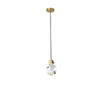 LDCBFTR Hanging Lamp, Chandeliers Bedside Lamps Modern Light Luxury Creative Bedroom Dining Bar All Copper Crystal ing Fixtures