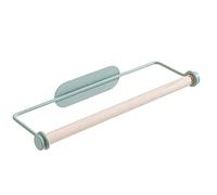 LDCBFTR Kitchen Paper Towel Rack Wrought Iron Wall-mounted Absorbent Paper Cling Film Perforated Rag Roll Paper Storage Rack Towel Rack TOWEL BAR(Groen) WFJ