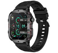LDCBFTR Military Smart Watch for Men 1.96" Screen Blood Oxygen Blood Pressure Heart Rate Monitor hr Make/Answer Calls SNS/SMS Reminder Sleep Monitor Waterproof Running Activity Fitness Tracker Step