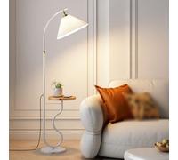 LDCBFTR Nordic Pleated Floor Lamp White Iron Tall Light Elegant Corner Vertical Light Sofa Side Decoration Floor Lamps LED Warm Light 3000K Atmosphere Standing Lamp for Living Room Bedroom (63in)