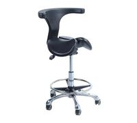 LDCBFTR Saddle stool, Saddle Style Split Seat Ergonomic Saddle Chair or Stool, Medical Rolling Chair with Back Support Two Tilting Option, Dental Office Home(55-75cm (21 5/8"-29 1/2") Height) WFJ