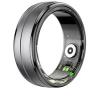 LDCBFTR Smart Ring for Men Ladies Smart Ring for Women Fitness Ring Fitness Tracker Waterproof Blood Oxygen Sleep Heart Rate Monitor Pedometer Step Counter ios Android Phones (Black, S/2.342in) WFJ