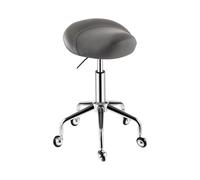 LDCBFTR Swivel Chair Saddle Stool Rolling with Wheels Adjustable Hydraulic Stool with Wheels Suitable for Indoor and Outdoor(Grey) WFJ