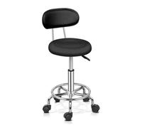 LDCBFTR Swivel Stool, Hydraulic Heavy Duty Drafting Chair Stool with Backrest, for Salon Office Therapist Beauty Spa Hairdressing Tattoo(Black) WFJ