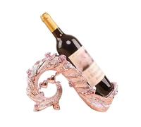 LDCBFTR Wine Rack Creative Peacock Wine Rack Wine Wine Rack Living Room Wine Cabinet Home Decorations Ornaments Crafts Wine Racks Free Standing(Rose Gold) WFJ
