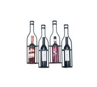 LDCBFTR Wine Rack Wine Rack Wall-mounted Home Wine Rack Shelves Wall Bottle Display Rack Wall Wine Rack Pendant Modern Simple Wine Racks Free Standing(Black,50.5 * 10 * 53CM) WFJ
