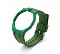 LDDAL Ceramic Case and FKM Rubber Band Mod Kit Compatible with Swatch Royal Pop for Men Women Watches Replacement, green, One Size, Casual