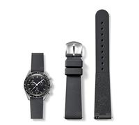LDDAL Watch Bands for Moonswatch Watch，Silicone Quick Release Watch Strap Compatible with Omega X Swatch Moonswatch Speedmaster 20mm Men Women Watch Band Replacement (grey)