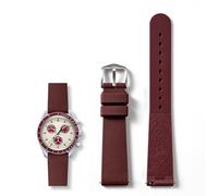 LDDAL Watch Bands for Moonswatch Watch，Silicone Quick Release Watch Strap Compatible with Omega X Swatch Moonswatch Speedmaster 20mm Men Women Watch Band Replacement (claret red)