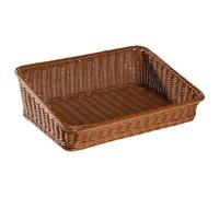 LDDIFHWW Decorative Woven Storage Basket, Fruit Basket, Organizer, Handcrafted Texture, PP Material, Ideal for The Kitchen, M