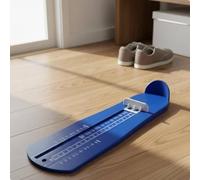 LDDIFHWW Foot Measuring Device Shoe Sizer Ruler Foot Measurement Tool Comfortable Frosted Surface Curved Heel Barrier Suitable for Kids Adults Family Measurement Home, Black