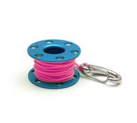 LDDIFHWW Mini Pendant Keychain Charm Accessory Clip Reel Trinket With Quick Clip Aluminum Alloy Body Nylon Cord Detailed Reel, color to 4, style to 4