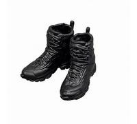 LDDIFHWW Pvc Action Figure Boots Mini Utility Lace-Up Shoes Rounded Toe Rugged Lug Sole Design for Toy Figures Suitable for Diorama Scenes Shelf Display , PVC Solid Female Combat Boots