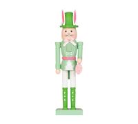 Ldduopp Easter Nutcracker Figurine Decor | Rabbits Design Figurine | Wooden Bunny Nutcracker Christmas Statue - for Spring Tabletop Holiday Mantel Fireplace Stair Outdoor Porch Apartment