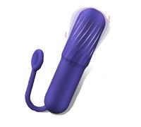 LDENUXI Strong Shock B.Ullet Rod Toys Travel Mini Size Waterproof B.Ullet Massage USB Rod Portable Soft S.ex Adults Toys for Women Pleasure,10 Modes Handheld Personal (Deep Blue)