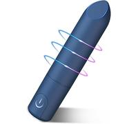 LDENUXI Strong Shock B.Ullet Rod Toys Travel Mini Size Waterproof B.Ullet Massage USB Rod Portable Soft Toys for Women Pleasure,10 Modes Handheld Personal B.Ullet Tool (Blue-01)