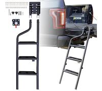 LDETXY Aluminum Alloy Foldable Pickup Truck Tailgate Ladder, Heavy Duty 45" Folding Tailgate Step Ladder with Lock Device for Pickup Truck Universal Accessories Easy Install
