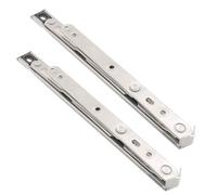 LDEXIN 1 Pair 10inch Casement Window Hinges, 304 Stainless Steel Concealed Friction Stay Hinges, 2.5mm Thick, 22.2mm Groove
