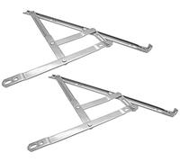 LDEXIN 1 Pair Casement Window Hinges 14inch Stainless Steel Concealed Hinges Friction Stay Hinges