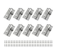 LDEXIN 10Pcs 35mm/1.4" Barrel Bolt, Stainless Steel Security Interior Exterior Door Window Latch Sliding Lock Barrel Slide Bolt Gate Lock Hasp with Mounting Screws to Keep You Safe and Private
