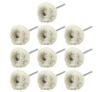 LDEXIN 20Pcs Cotton Polishing Buff Wheels with 3/32" (2.35mm) Shank for Dremel Rotary Tools, Jewelry Watch Light Polishing Wheel