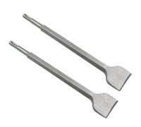 LDEXIN 2Pcs 1.57 Inch Wide Flat Chisel with SDS Plus Shank, Scaling Chisel for Concrete Masonry Stone, 10 Inch (250mm) Long