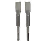 LDEXIN 2Pcs 3/4 Inch (20mm) Wide Flat Chisel with SDS Plus Shank, Scaling Chisel for Concrete Masonry Stone, 5.9 Inch (150mm) Long