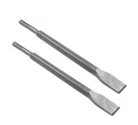LDEXIN 2Pcs Flat Chisel Set with SDS-Plus Shank, Masonry Concrete Drill Bit Set, 10 Inch Long, 0.8 Inch Wide