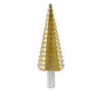 LDEXIN Step Drill Bit 1/8" to 1-1/4" High Speed Steel Step Drill Cone Bits for Metal, Heavy Duty Step Bit, Tri-Flat Shank (4mm - 32mm)