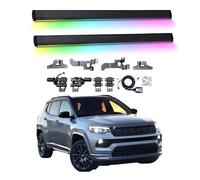 LDFREBCX Electric Running Boards Compatible for Jeep Compass 2017-2023 with Light, SUV, Off-Road & Pickup Trucks - Retractable Truck Steps & Nerf Bars