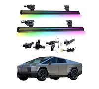 LDFREBCX Electric Running Boards Tesla Cybertruck 2024-2025 with Light, SUV, Off-Road & Pickup Trucks - Retractable Truck Steps & Nerf Bars EMS UPS