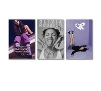 LDGSUPH 3 PCS Olivia Rodrigo Aesthetic Retro Art Poster Wall Art Canvas Posters Room Decorative Aesthetic Poster Print Decor Posters 08x12inch(20x30cm)-3pcs Unframe-style