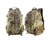 LDGSUPH 35L Military Tactical Backpack Waterproof Hiking Bag Breathable Rucksack(Camel green)