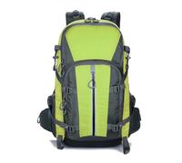 LDGSUPH 45L Water-proof Hiking Backpack with Air Cushion Straps, Lightweight Trekking Daypack(Light Green)