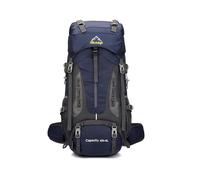 LDGSUPH 70L Large Hiking Backpack Lightweight Water-Resistant Camping Pack for Men & Women(Dark Blue)