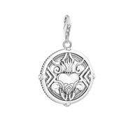 LDGSUPH 925 Sterling Silver Charm Pendant, Heart With Flames Pendant Charm Europe Accessories Romantic Jewelry For Women Men
