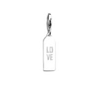 LDGSUPH 925 Sterling Silver Charm Pendant, Love Tag Dangle Charm Pendants Fits Bracelets & Necklaces Romantic Gift for Women Men(Lobster Clasp)