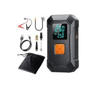 LDGSUPH Automobile Emergency Starting Power Supply Inflatable Pump All-in-one Machine Rescue Electrical Appliances Inflating Tyre Inflator Air(6000mAh Standard Clip+Bag)