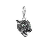 LDGSUPH Black Cat Pendant, Mystical 925 Sterling Silver Punk Charm Pendants Fits European Snake Chain Bracelets & Necklaces, Romantic Gift for Girlfriend Wife