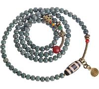 LDGSUPH Bracelet, Buddhist Prayer Beads Necklace, 108 Mala Bodhi, Multilayer Beaded Yoga Meditation Cuff Jewelry