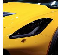 LDGSUPH Car Front Light Film For Chevrolet For Corvette C7 C8 2014-on Car Headlight Tint Black Protective Film Protection Transparent Tpu Sticker