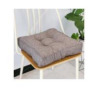 LDGSUPH Car Seat Cover 3D Piped Thickened Seat Cushion - Solid Color Imitation Linen Cover, Candy Colors - Square Pillow For Sofa, Car, Tatami, Bay Window(Elegant gray,45 * 45 * 9cm)